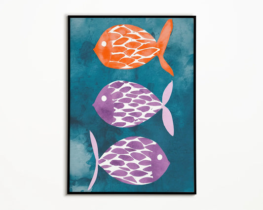 watercolor fishes